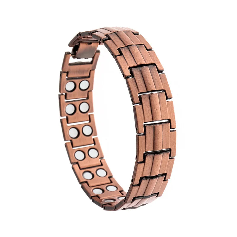 Pulsera de terapia magnética de cobre de doble resistencia