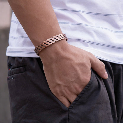 Pulsera de Cobre Magnética Unisex – Diseño Trenzado