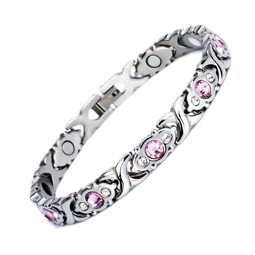Pulsera magnética de cobre para mujer, NUEVO modelo 2026, doble resistencia.