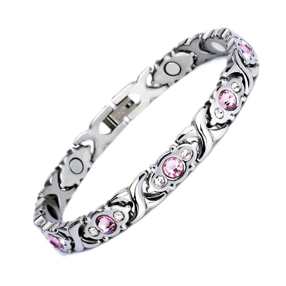 Pulsera magnética de cobre para mujer, NUEVO modelo 2026, doble resistencia.