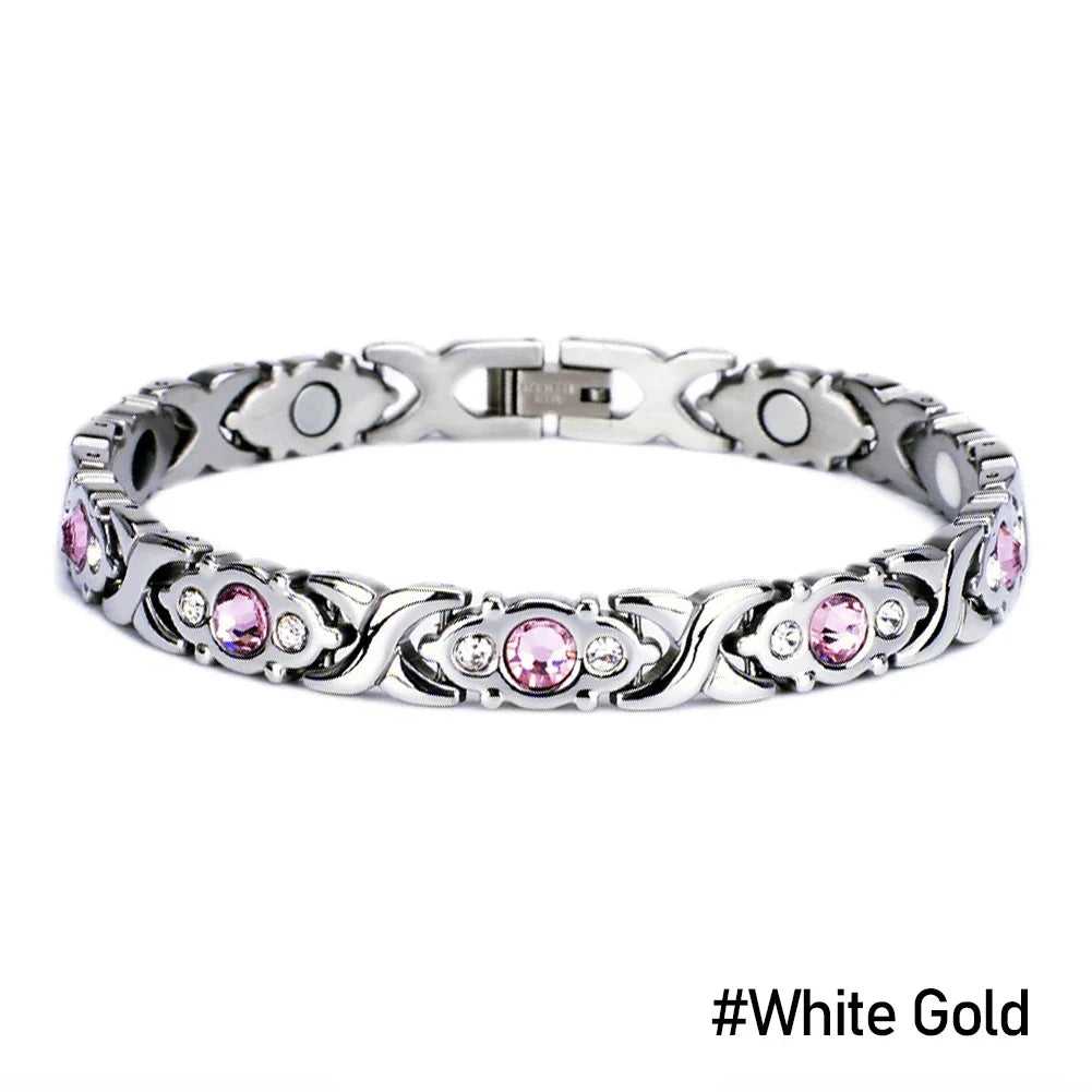 Pulsera magnética de cobre para mujer, NUEVO modelo 2026, doble resistencia.